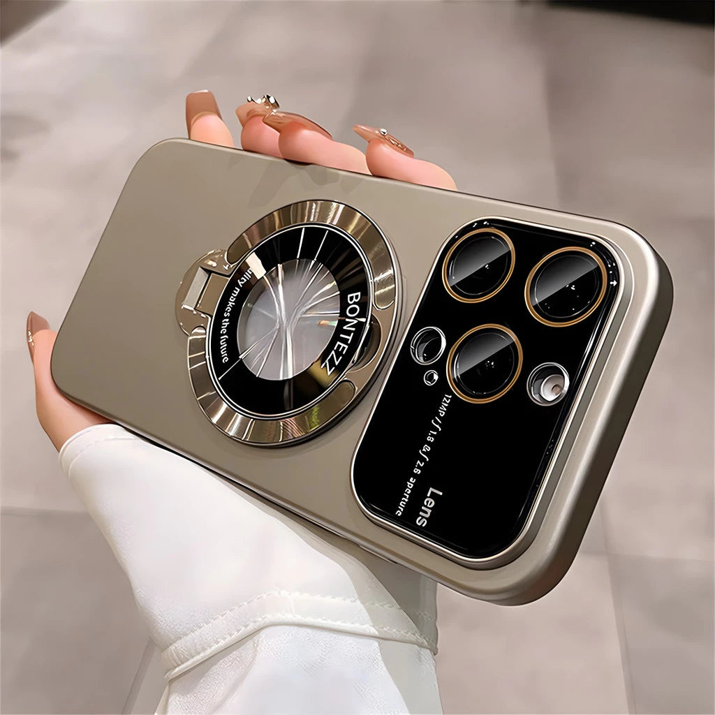 Жёсткий чехол из PC-материала с матовой текстурой и встроенной подставкой — ударопрочный для iPhone 12 / 12 Pro / 12 Pro Max / 13 / 13 Pro / 13 Pro Max / 14 / 14 Pro / 14 Pro Max / 15 / 15 Pro / 15 Pro Max / 16 / 16 Pro / 16 Pro Max / 16 Plus