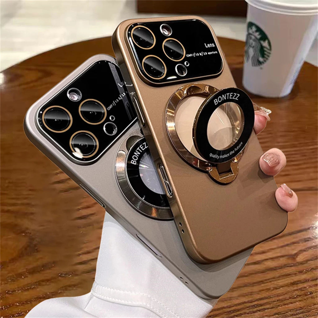 Жёсткий чехол из PC-материала с матовой текстурой и встроенной подставкой — ударопрочный для iPhone 12 / 12 Pro / 12 Pro Max / 13 / 13 Pro / 13 Pro Max / 14 / 14 Pro / 14 Pro Max / 15 / 15 Pro / 15 Pro Max / 16 / 16 Pro / 16 Pro Max / 16 Plus