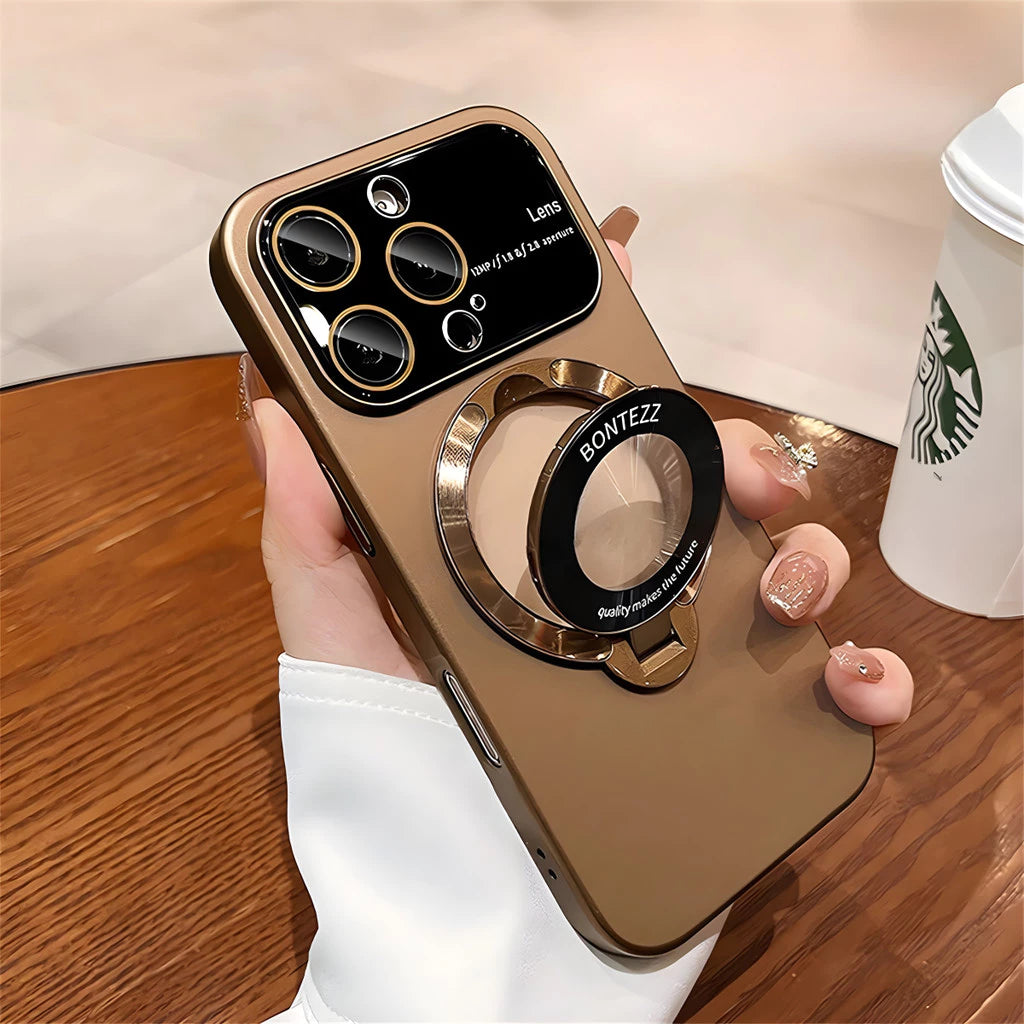 Жёсткий чехол из PC-материала с матовой текстурой и встроенной подставкой — ударопрочный для iPhone 12 / 12 Pro / 12 Pro Max / 13 / 13 Pro / 13 Pro Max / 14 / 14 Pro / 14 Pro Max / 15 / 15 Pro / 15 Pro Max / 16 / 16 Pro / 16 Pro Max / 16 Plus