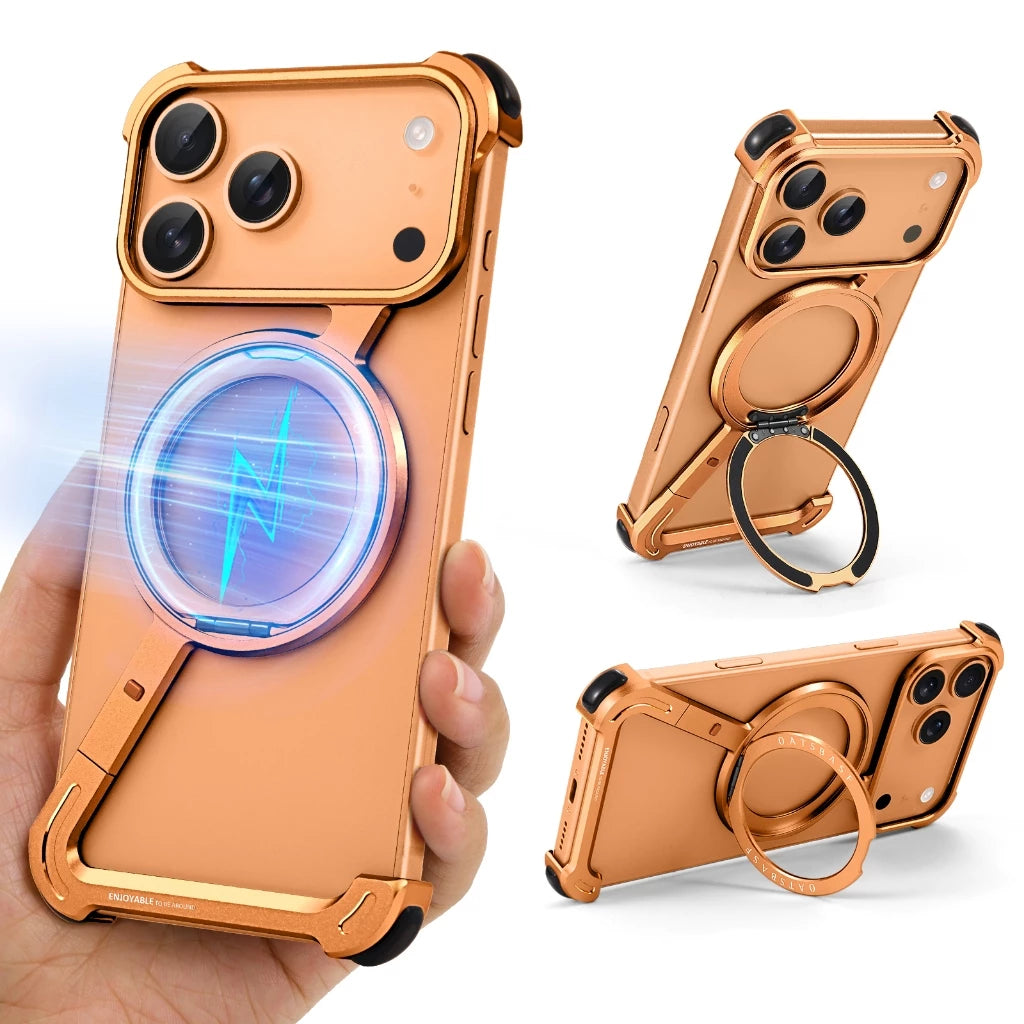 Металлический чехол для iPhone 17 Pro Max / 17 Pro / 17 Air / 16 Pro Max / 16 Pro / 16E / 15 / 15 Pro / 15 Pro Max