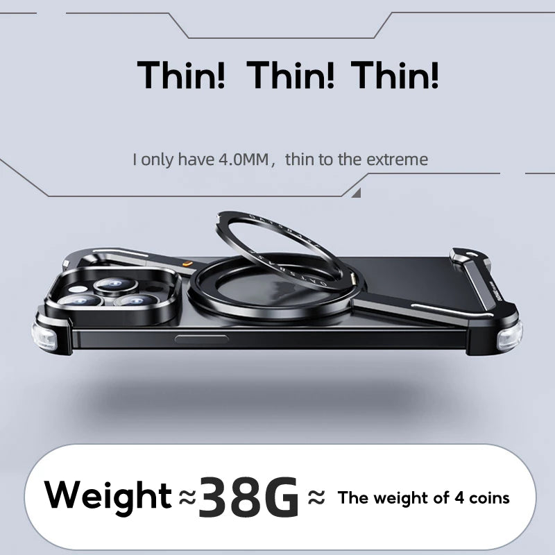 Металлический чехол для iPhone 17 Pro Max / 17 Pro / 17 Air / 16 Pro Max / 16 Pro / 16E / 15 / 15 Pro / 15 Pro Max