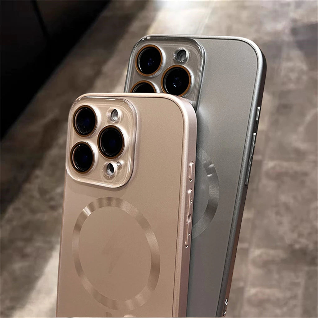 Магнитный чехол с матовой поверхностью — для iPhone 12 / 12 Pro / 12 Pro Max / 13 / 13 Pro / 13 Pro Max / 14 / 14 Pro / 14 Pro Max / 15 / 15 Pro / 15 Pro Max / 16 / 16 Pro / 16 Pro Max / 16 Plus