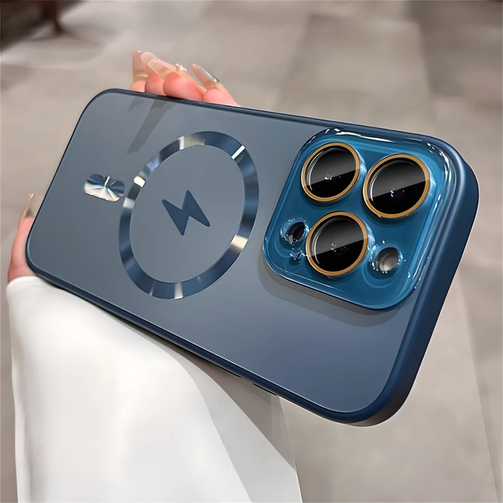 Магнитный чехол с матовой поверхностью — для iPhone 12 / 12 Pro / 12 Pro Max / 13 / 13 Pro / 13 Pro Max / 14 / 14 Pro / 14 Pro Max / 15 / 15 Pro / 15 Pro Max / 16 / 16 Pro / 16 Pro Max / 16 Plus