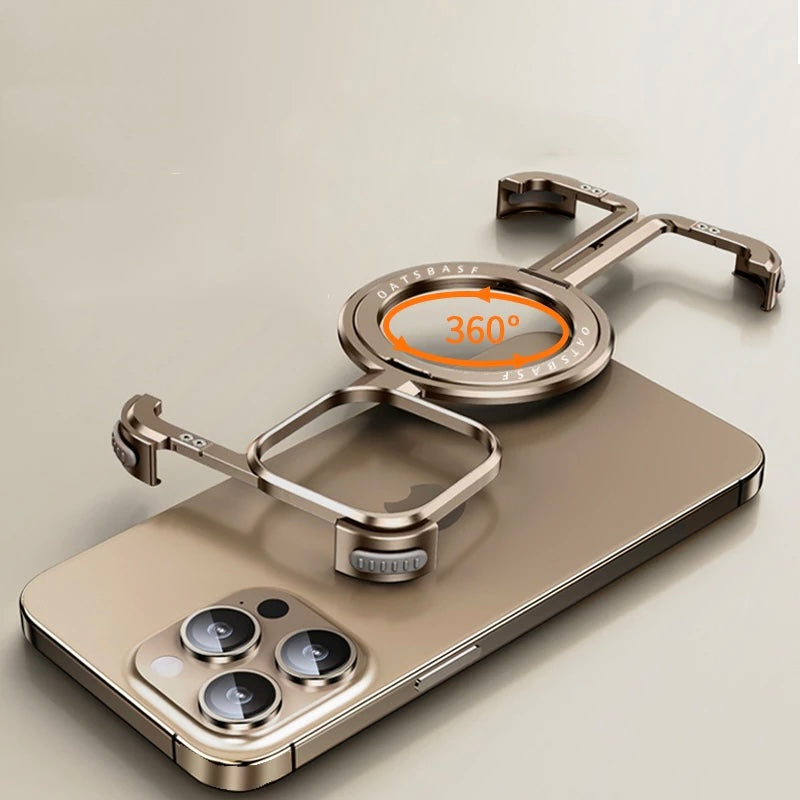 Металлический ударопрочный чехол для iPhone 16 Pro Max / 16 Pro / 15 / 15 Pro / 15 Pro Max