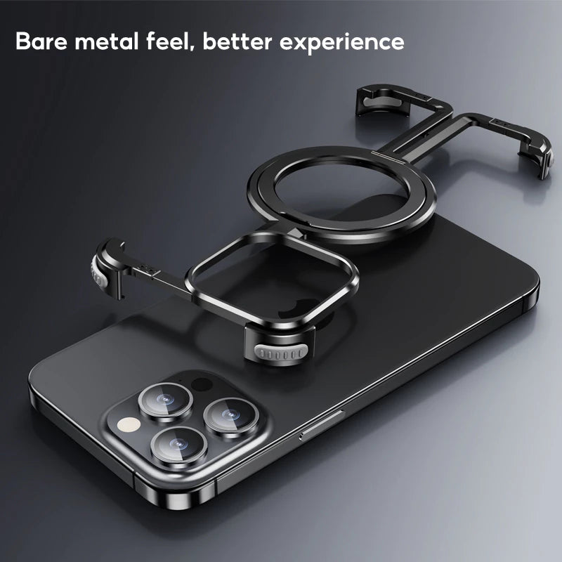 Металлический ударопрочный чехол для iPhone 16 Pro Max / 16 Pro / 15 / 15 Pro / 15 Pro Max