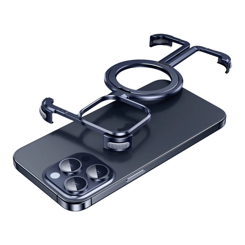 Металлический ударопрочный чехол для iPhone 16 Pro Max / 16 Pro / 15 / 15 Pro / 15 Pro Max