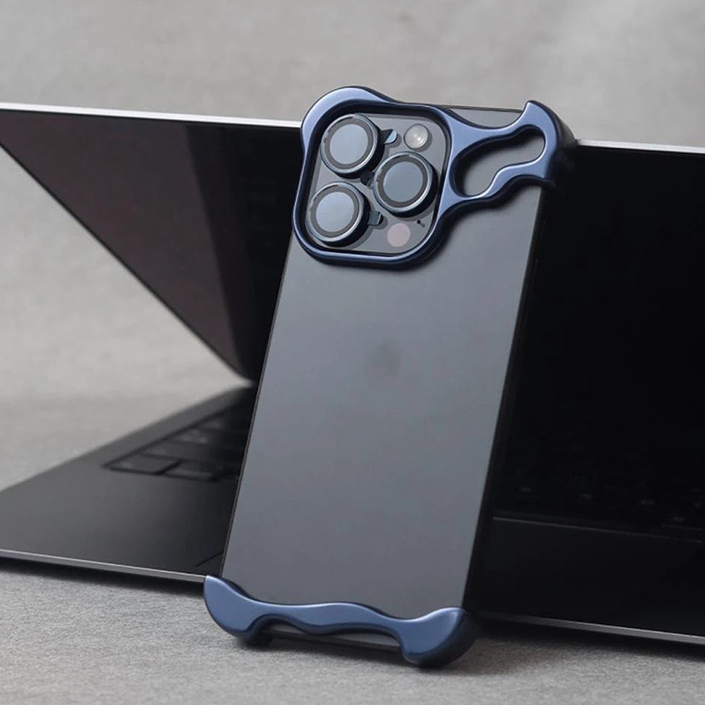 Титановый сплавный чехол для телефона с защитой объектива камеры для iPhone  12 Pro Max, 13, 14, 15, 15 Plus, 16