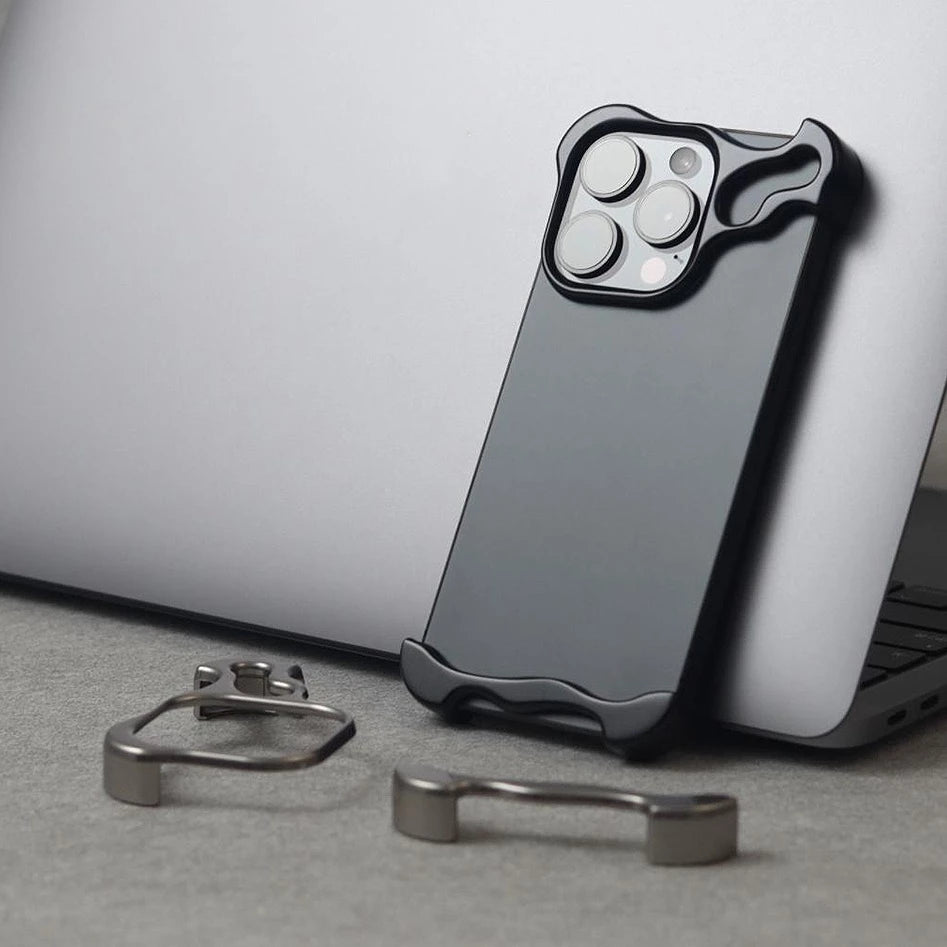 Титановый сплавный чехол для телефона с защитой объектива камеры для iPhone  12 Pro Max, 13, 14, 15, 15 Plus, 16