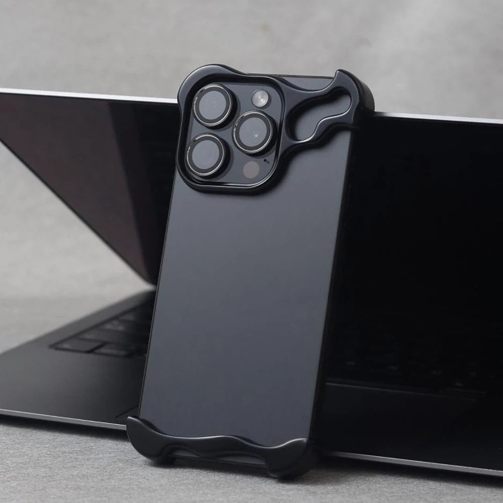 Титановый сплавный чехол для телефона с защитой объектива камеры для iPhone  12 Pro Max, 13, 14, 15, 15 Plus, 16