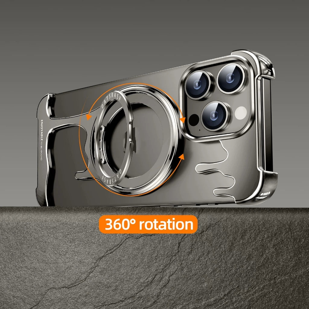 Металлический чехол для iPhone 16 Pro / 16 Pro Max / 15 / 15 Pro / 15 Pro Max / 14 Pro / 14 Pro Max / 13 Pro / 13 Pro Max