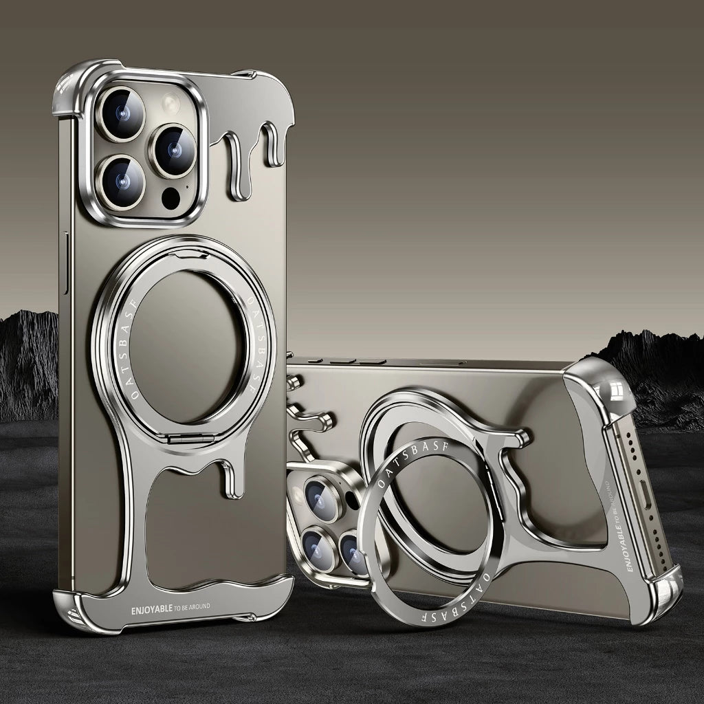 Металлический чехол для iPhone 16 Pro / 16 Pro Max / 15 / 15 Pro / 15 Pro Max / 14 Pro / 14 Pro Max / 13 Pro / 13 Pro Max