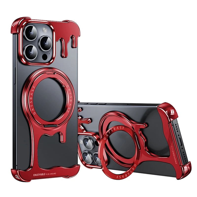 Металлический чехол для iPhone 16 Pro / 16 Pro Max / 15 / 15 Pro / 15 Pro Max / 14 Pro / 14 Pro Max / 13 Pro / 13 Pro Max