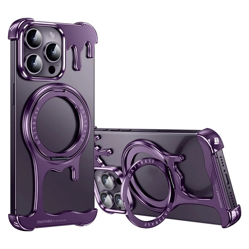 Металлический чехол для iPhone 16 Pro / 16 Pro Max / 15 / 15 Pro / 15 Pro Max / 14 Pro / 14 Pro Max / 13 Pro / 13 Pro Max