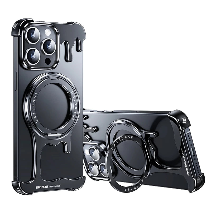 Металлический чехол для iPhone 16 Pro / 16 Pro Max / 15 / 15 Pro / 15 Pro Max / 14 Pro / 14 Pro Max / 13 Pro / 13 Pro Max