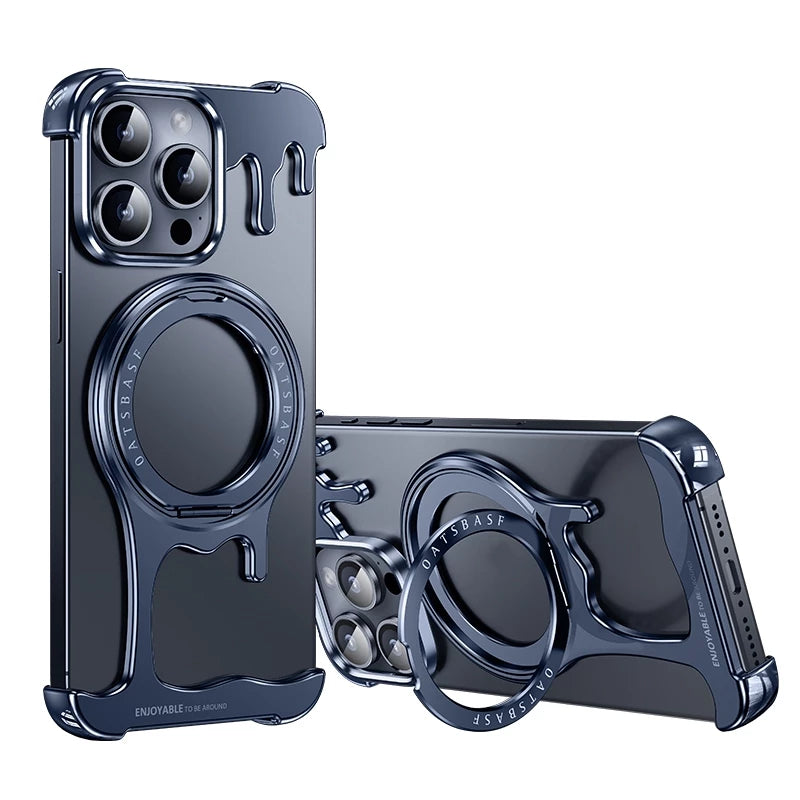 Металлический чехол для iPhone 16 Pro / 16 Pro Max / 15 / 15 Pro / 15 Pro Max / 14 Pro / 14 Pro Max / 13 Pro / 13 Pro Max