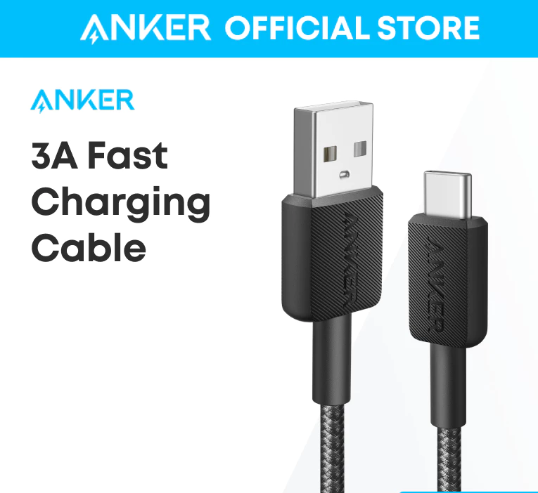 Anker 322 Кабель USB to USB Type-C для быстрой зарядки 1м