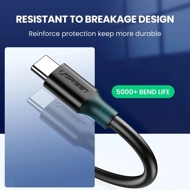 Кабель быстрой зарядки USB 3.0 to USB Type-C высокоскоростная передача данных USB-A to USB-C 0.5м/1м/1.5м/2м