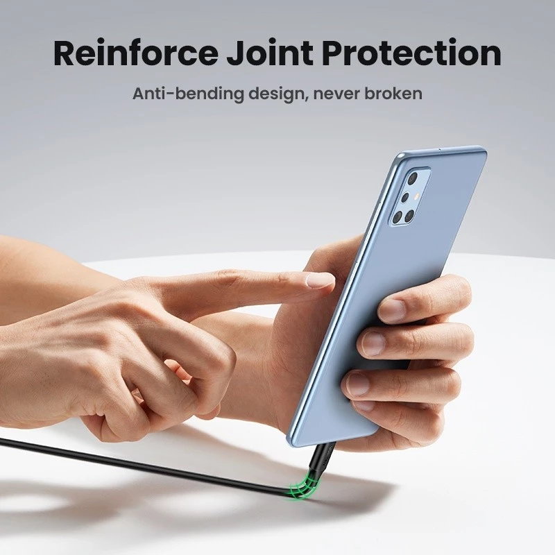 Кабель быстрой зарядки Type-C UGREEN 100W 5A 1.5м USB Type-C для iPhone 15/MacBook/iPad Pro, сверхпрочный ПВХ провод, модель 20528