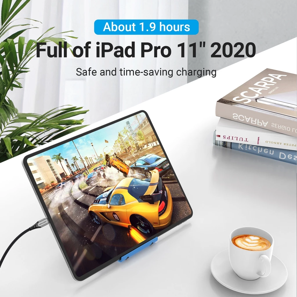 Кабель PD 60W быстрой зарядки Vention USB Type-C to Type-C PD 3A 480 Мбит/с для ноутбуков/планшетов/мобильных телефонов