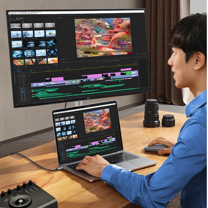 Кабель Type-C to HDMI Ugreen 4K 60Гц с плетеной нейлоновой оплеткой, металлические разъемы для USB-C MacBook, iPad, ноутбуков премиум-класса, модель 50570