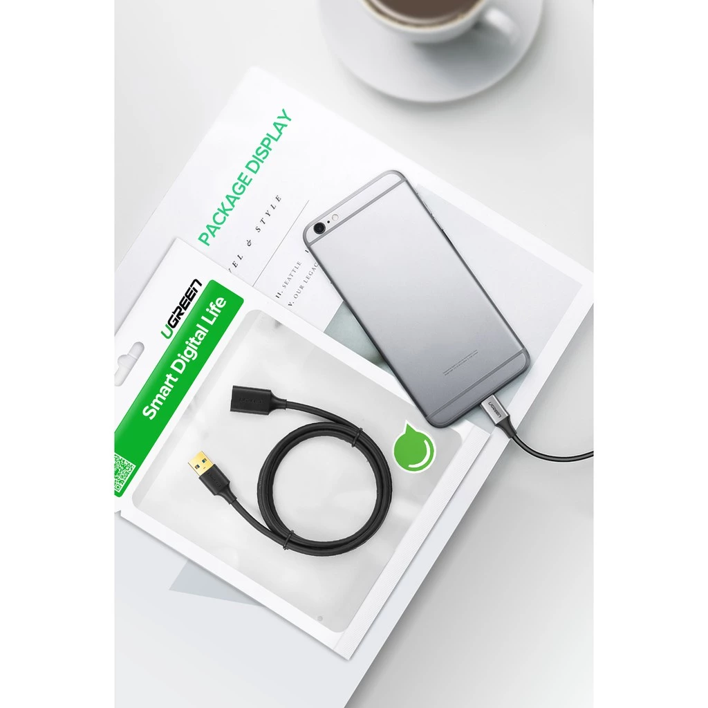 Удлинительный кабель USB 3.0 длиной от 1 до 5 м UGREEN, высокоскоростная передача данных