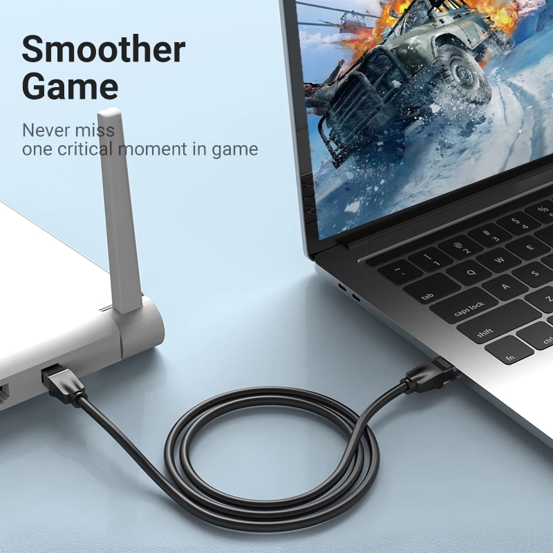 Высокоскоростной сетевой кабель Vention CAT6 Ethernet стандарта RJ45 UTP для роутеров, ПК, ноутбуков - Оригинальный товар