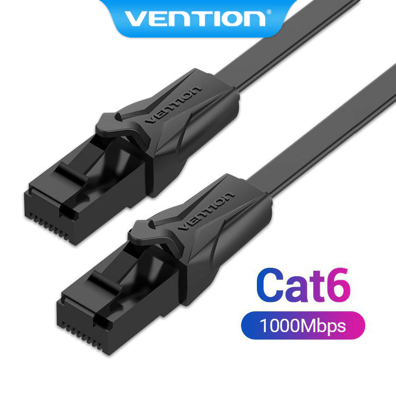 Сетевой LAN-кабель Vention CAT6 RJ45 1000 Мбит/с UTP Gigabit для роутеров, ПК, ноутбуков