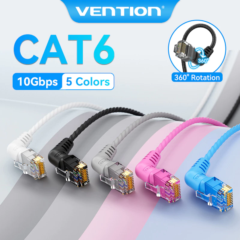 Сетевой LAN-кабель Vention Cat6A Ethernet UTP 10 Гбит/с для компьютеров/ноутбуков