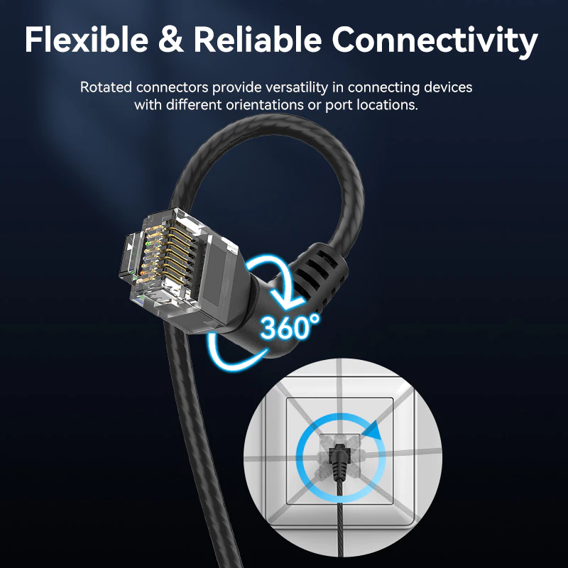 Сетевой LAN-кабель Vention Cat6A Ethernet UTP 10 Гбит/с для компьютеров/ноутбуков