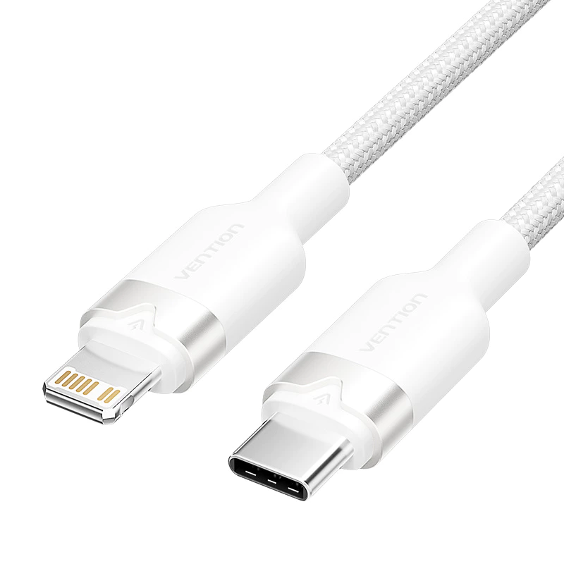 Кабель Vention USB-C для iPhone 14 13 12 11 Pro Max Xs 8 Plus iPad MacBook с быстрой зарядкой 27W PD Type-C to Lightning, кабель для передачи данных