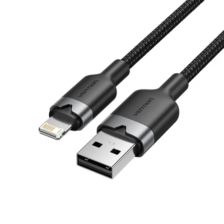 Кабель Vention USB-А для iPhone 14 13 12 11 Pro Max Xs 8 Plus iPad MacBook с быстрой зарядкой 27W PD USB to Lightning, кабель для передачи данных