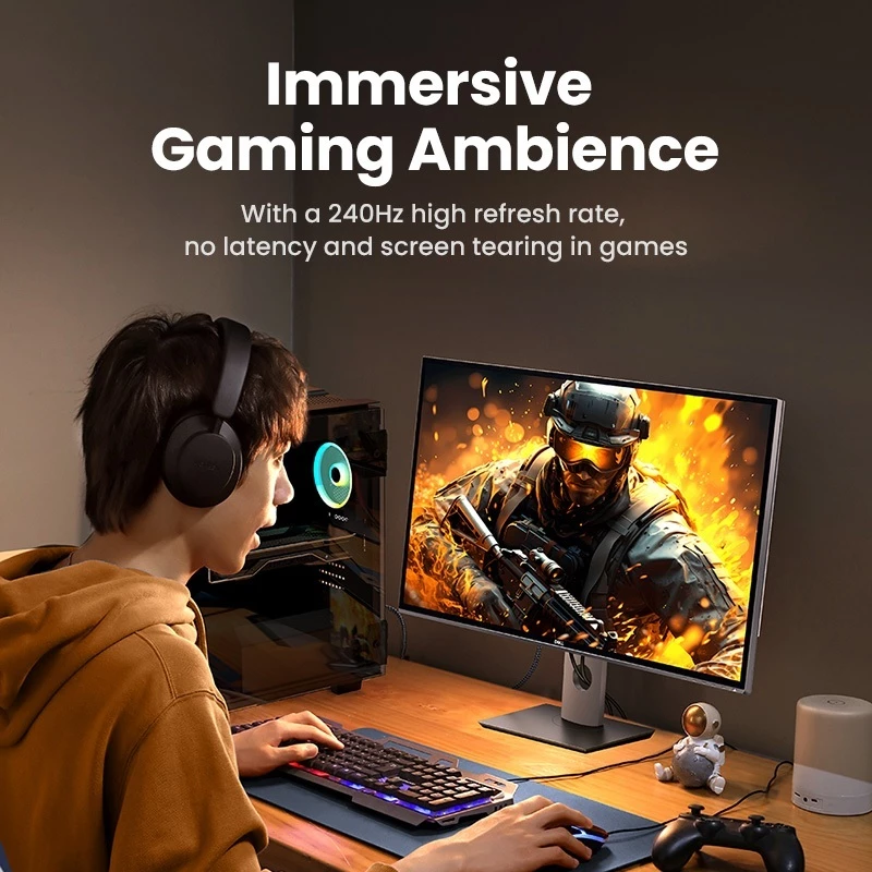 Кабель Ugreen HDMI 2.1 8K@60Гц / 4K@240Гц с поддержкой HDR 3D для ноутбука / ПК / телевизора / Switch / PS5 / Xbox / дисплея, оригинальный