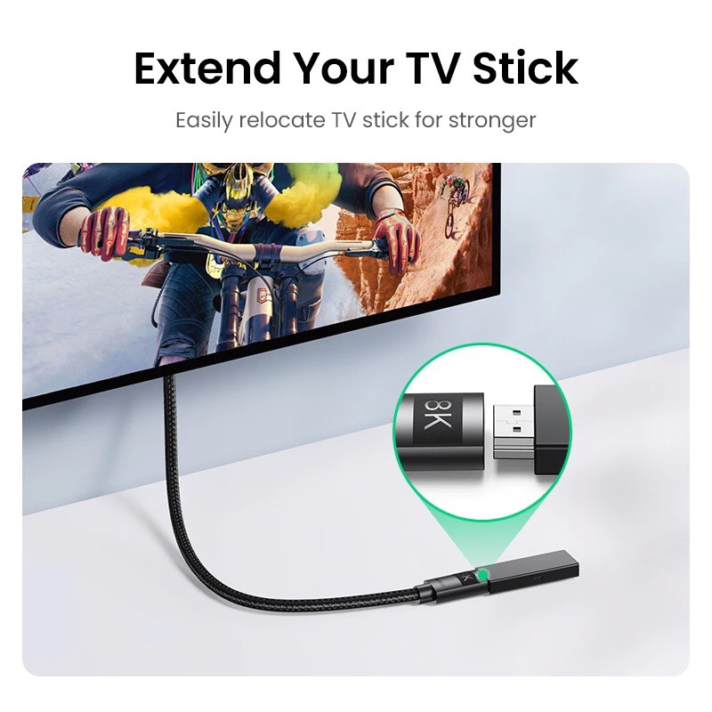 Кабель-удлинитель Ugreen HDMI 2.1 для PS5 GoPro Hero 8 — 8K/60Hz 4K/120Hz 48Gbps eARC HDCP