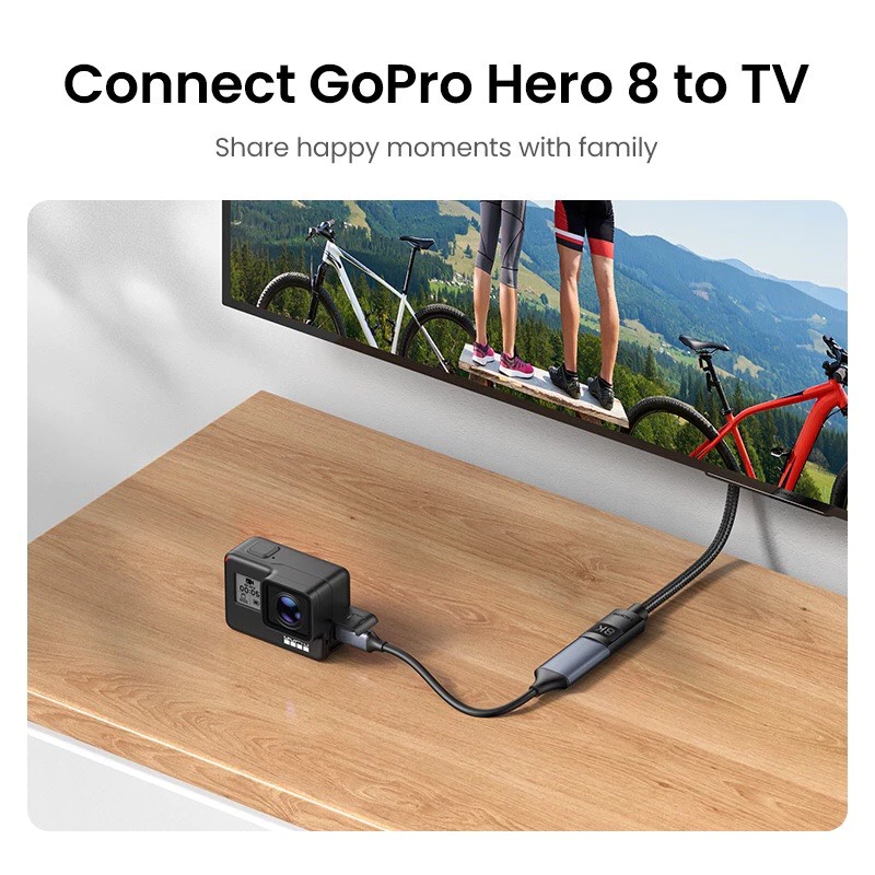 Кабель-удлинитель Ugreen HDMI 2.1 для PS5 GoPro Hero 8 — 8K/60Hz 4K/120Hz 48Gbps eARC HDCP