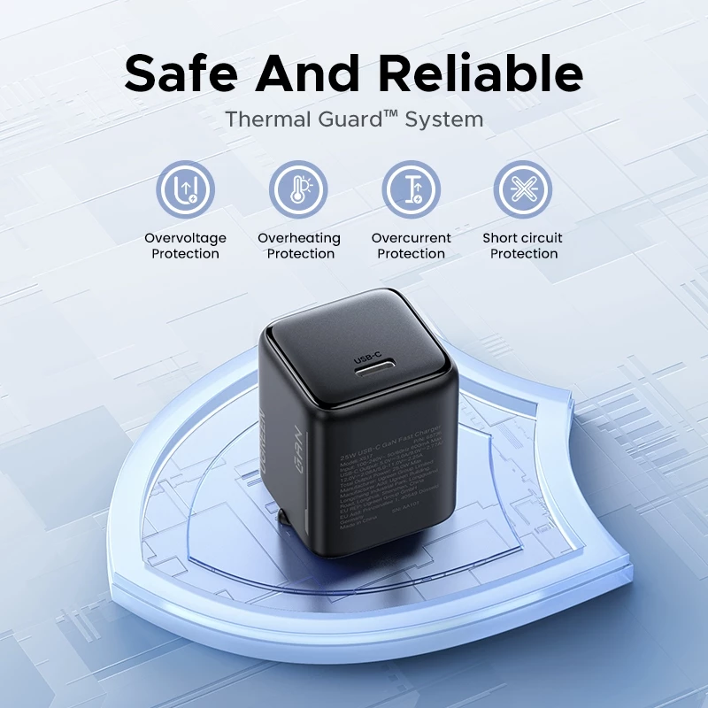 Зарядное устройство Ugreen 25W с быстрой зарядкой | 1 порт USB Type-C