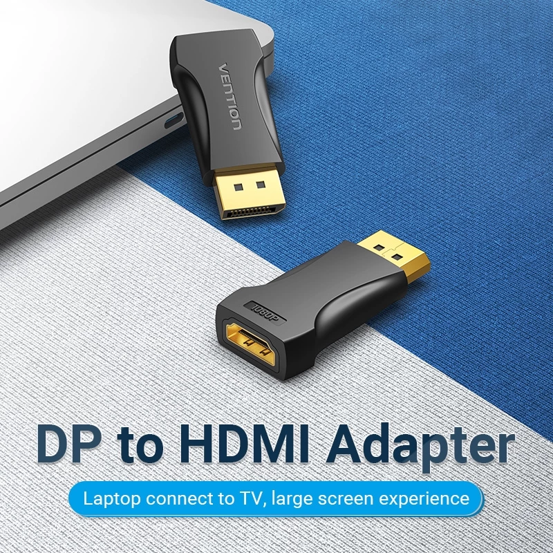 Адаптер Vention DisplayPort to HDMI 1080P 60Hz для ноутбуков и HDTV — Male to Female с позолоченными контактами