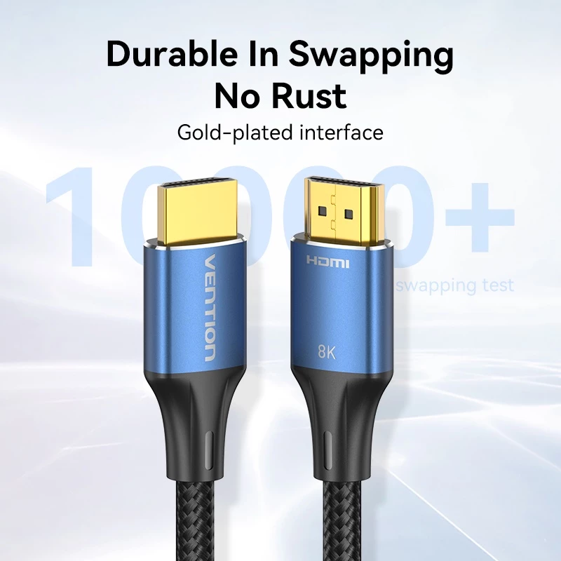 Кабель HDMI Vention 8K 60Hz 48Gbps HDMI 2.1 высокоскоростной с алюминиевым корпусом 4K 120Hz