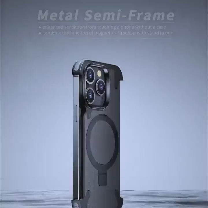 Металлический чехол для iPhone 16 Pro / 16 Pro Max / 15 / 15 Pro / 15 Pro Max / 14 Pro / 14 Pro Max / 13 Pro / 13 Pro Max