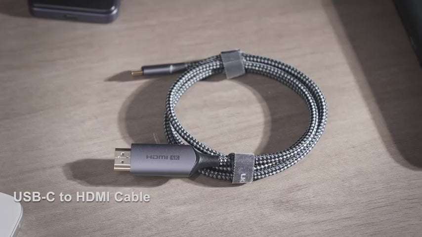 Кабель-адаптер Vention Type-C to HDMI UHD 4K 60Hz с металлическим корпусом